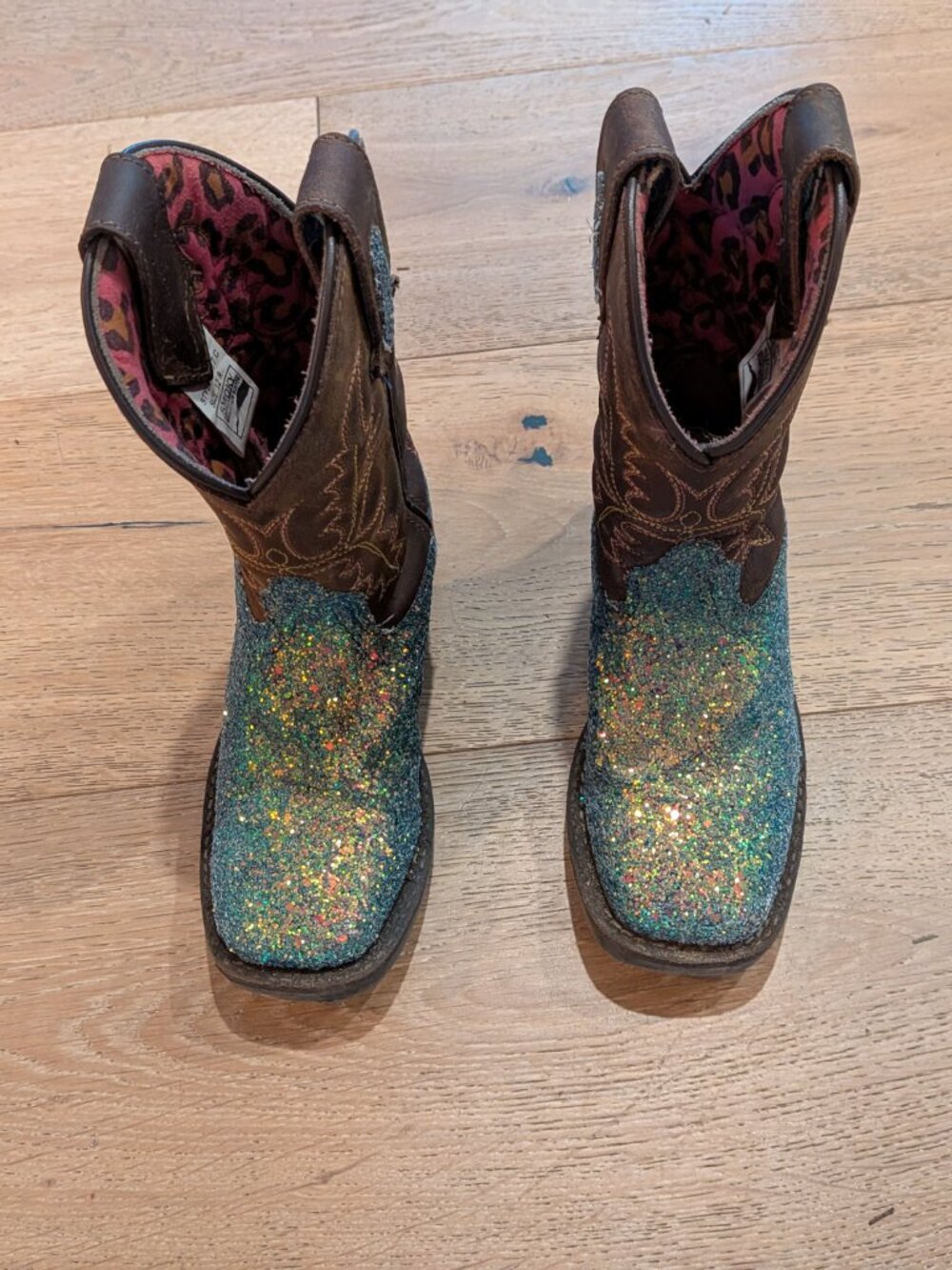 Smoky Mountain Kids Glitter Western Boots